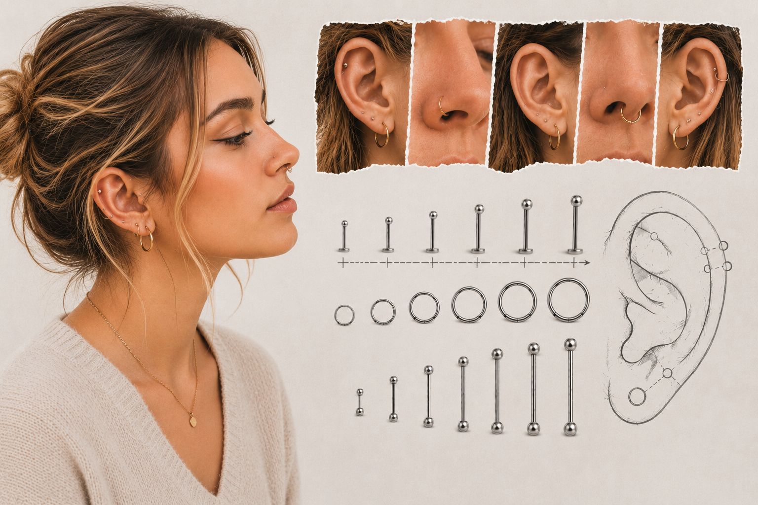 Choisir la taille de son piercing