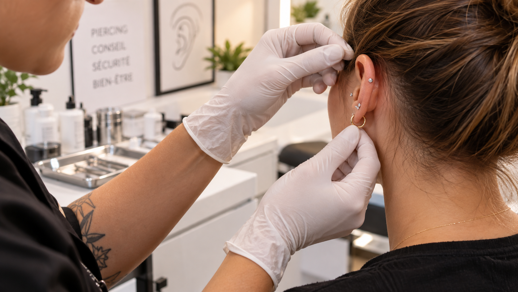 Consultation dans un studio de piercing professionnel — guide pour bien choisir son perceur — Piercing Addict